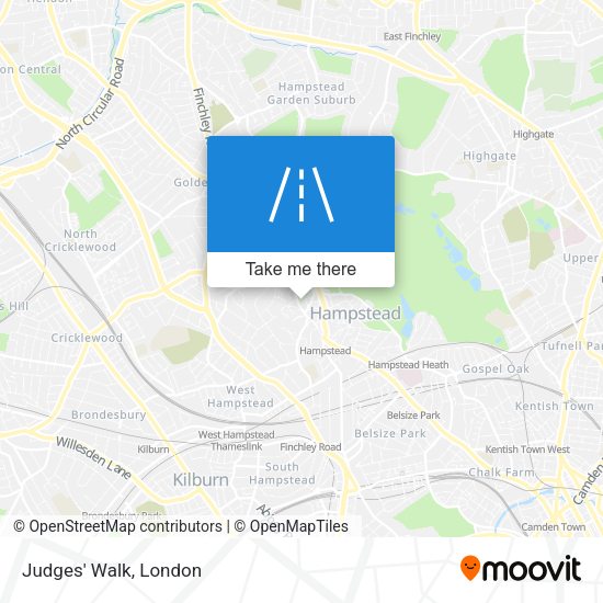 Judges' Walk map