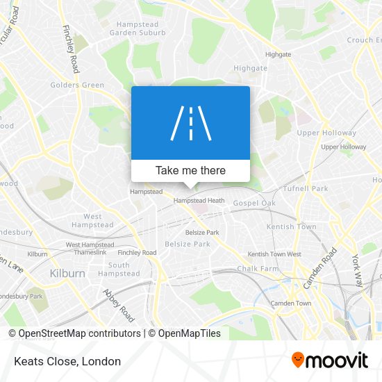 Keats Close map