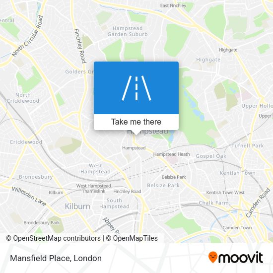 Mansfield Place map