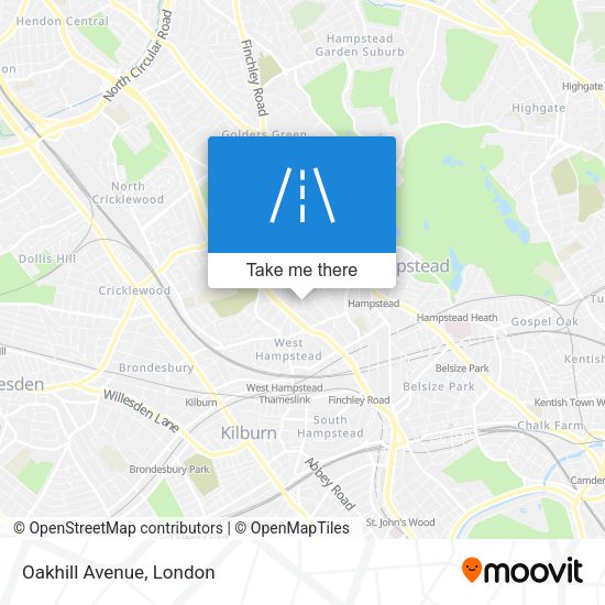 Oakhill Avenue map