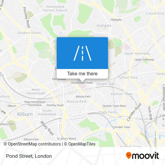 Pond Street map