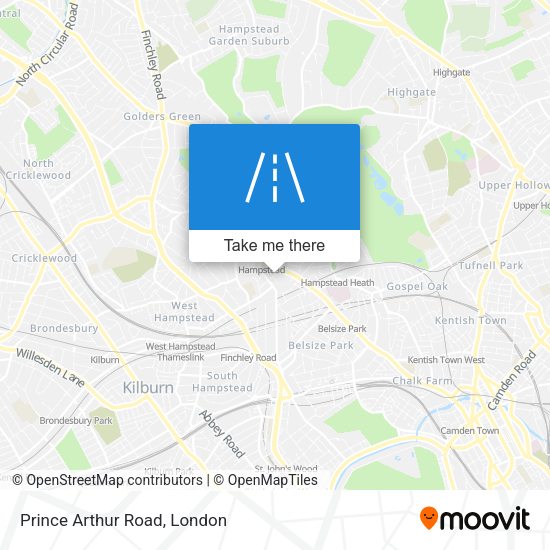 Prince Arthur Road map