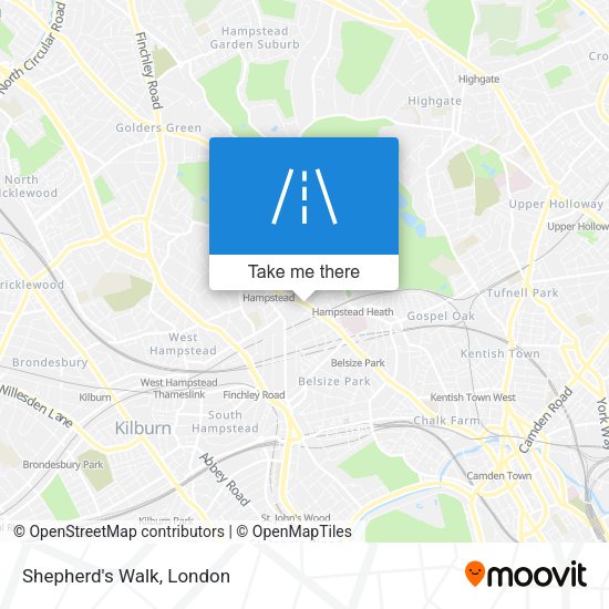 Shepherd's Walk map