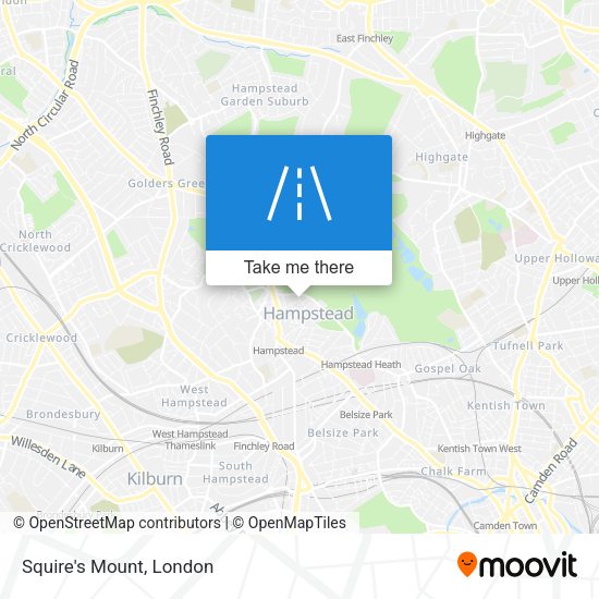Squire's Mount map