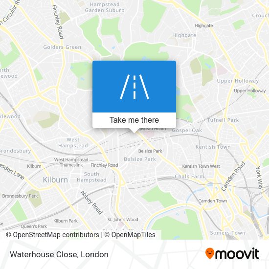 Waterhouse Close map