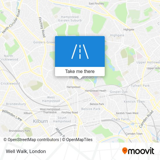 Well Walk map