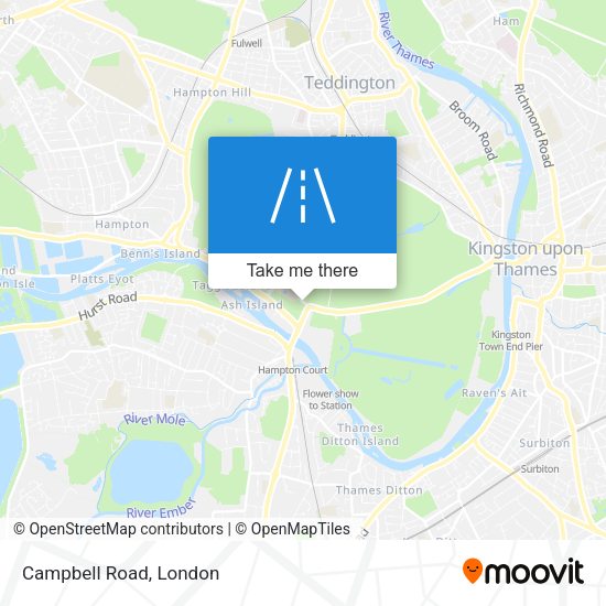 Campbell Road map