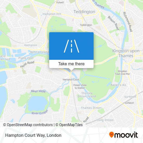 Hampton Court Way map