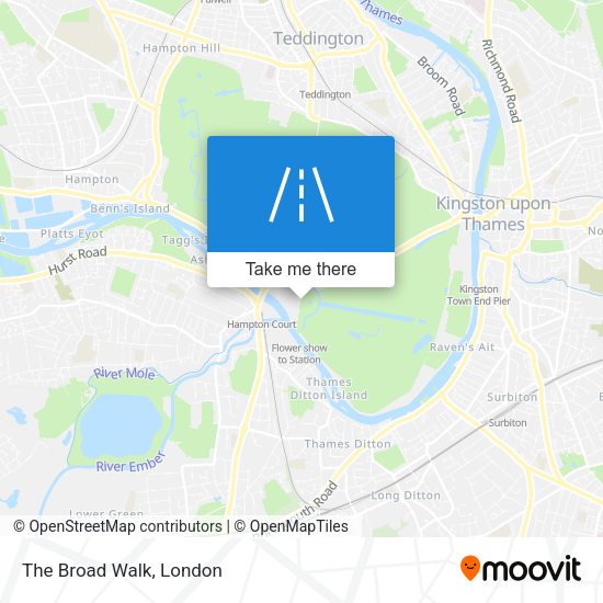 The Broad Walk map
