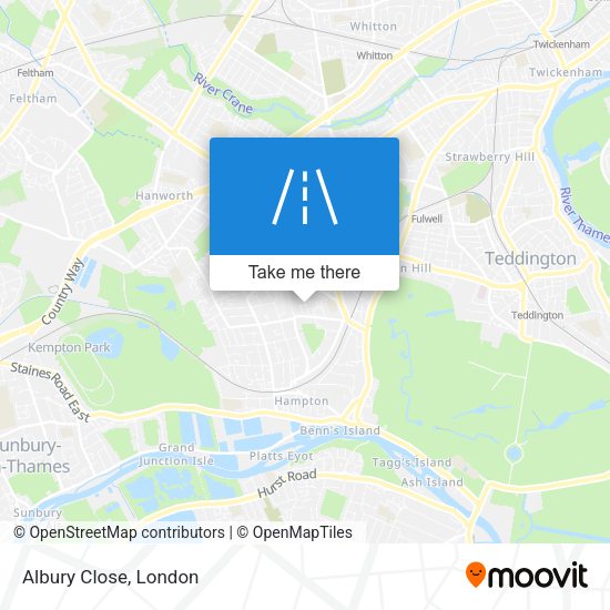 Albury Close map