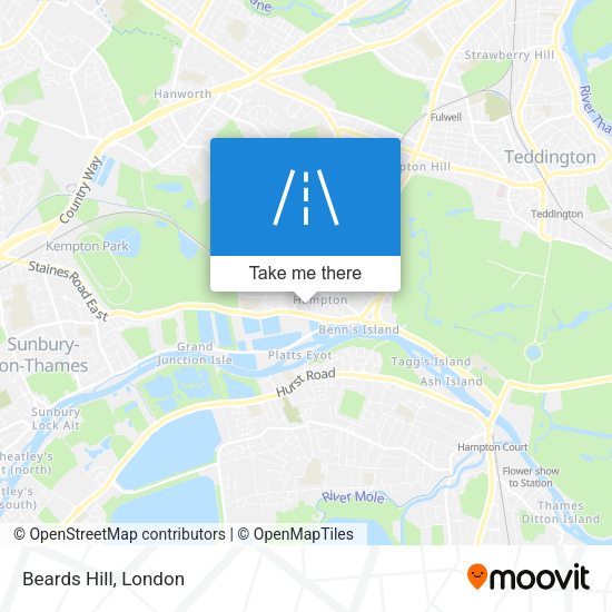 Beards Hill map