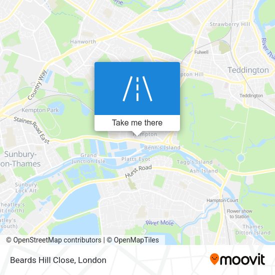 Beards Hill Close map