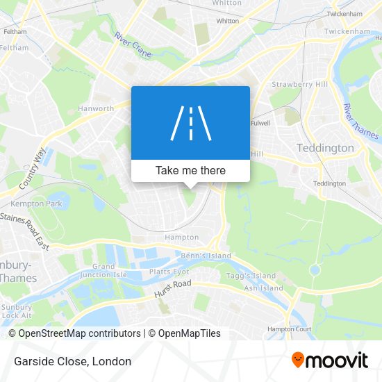 Garside Close map