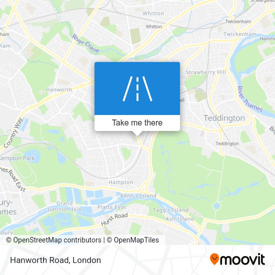 Hanworth Road map