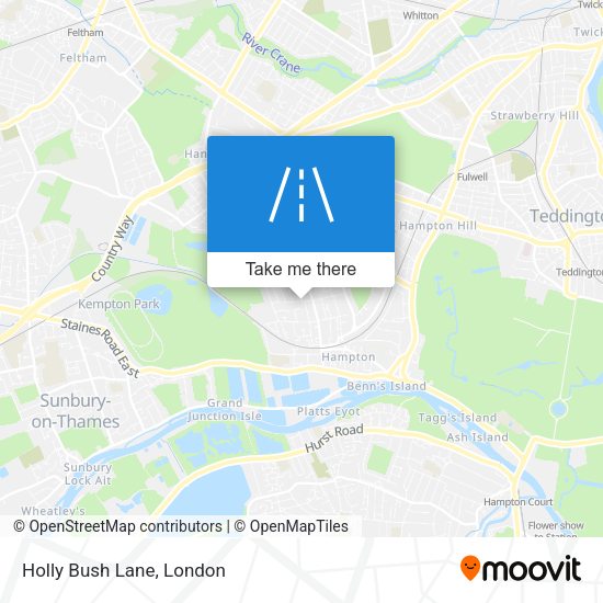 Holly Bush Lane map