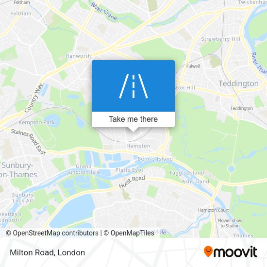 Milton Road map