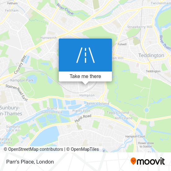 Parr's Place map