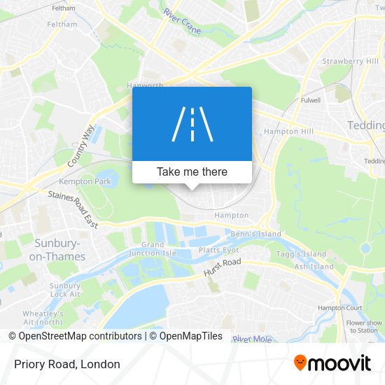 Priory Road map