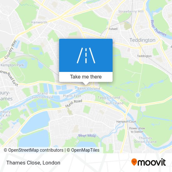 Thames Close map