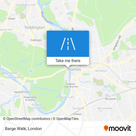 Barge Walk map