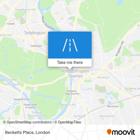 Becketts Place map