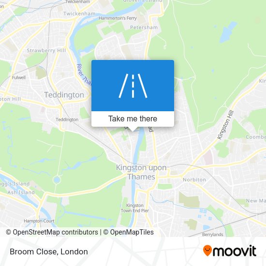 Broom Close map