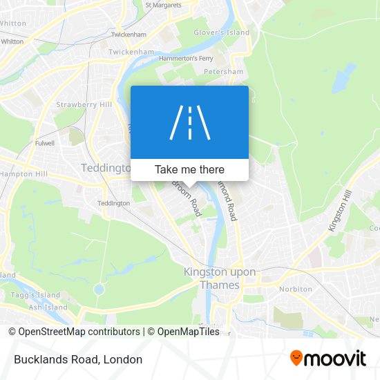 Bucklands Road map