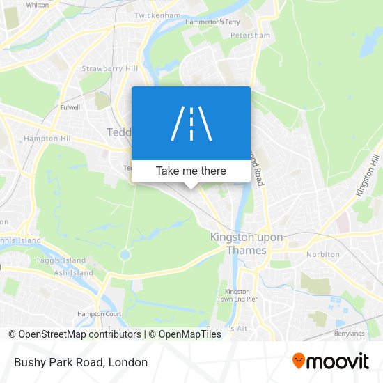 Bushy Park Road map