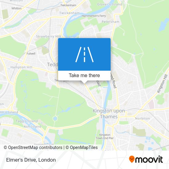 Elmer's Drive map