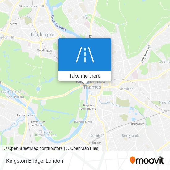 Kingston Bridge map