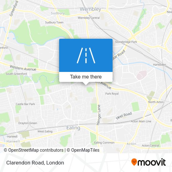 Clarendon Road map