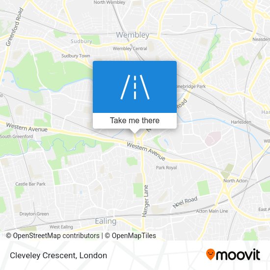 Cleveley Crescent map
