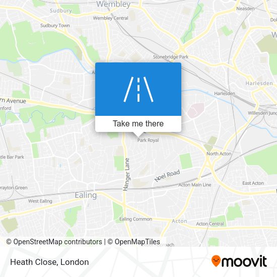 Heath Close map