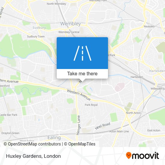 Huxley Gardens map