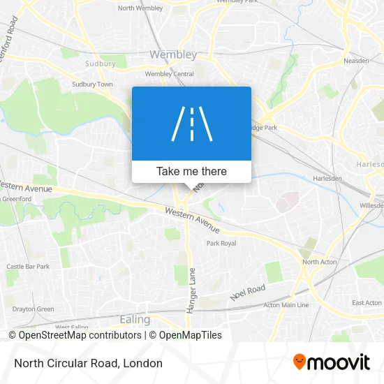 North Circular Road map