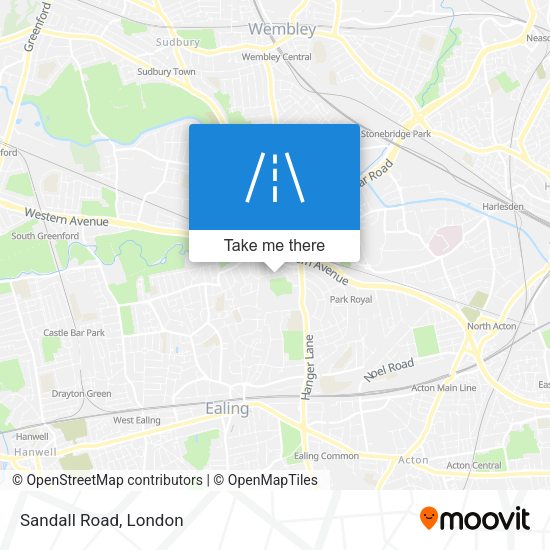 Sandall Road map