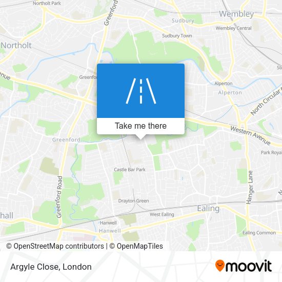 Argyle Close map