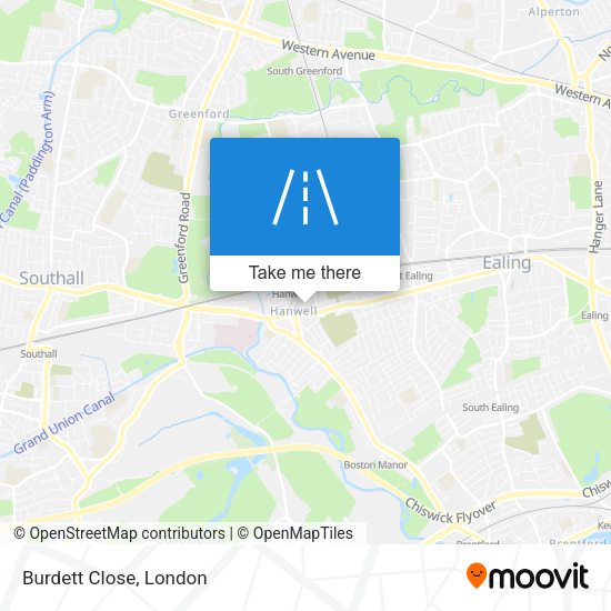 Burdett Close map