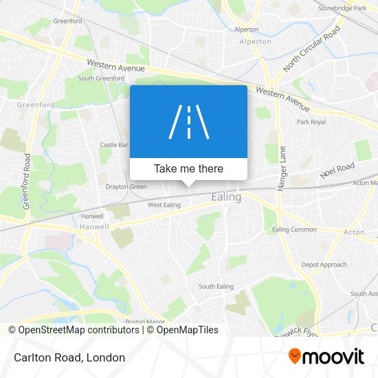 Carlton Road map