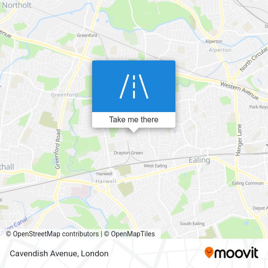 Cavendish Avenue map
