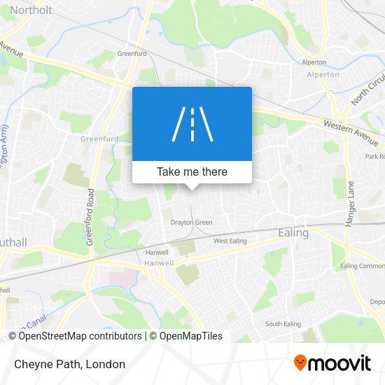 Cheyne Path map