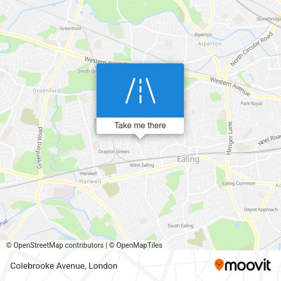 Colebrooke Avenue map