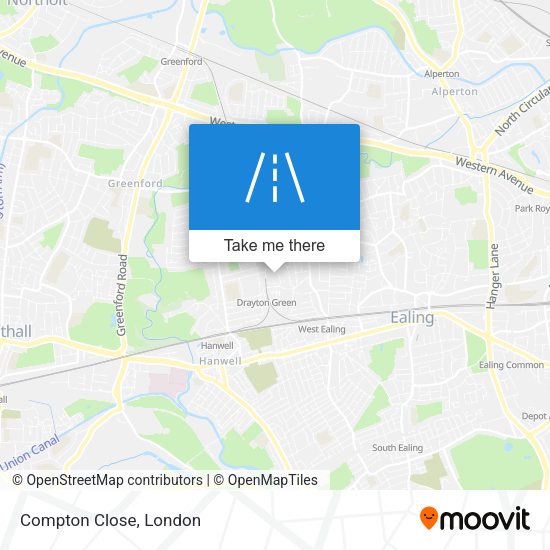 Compton Close map