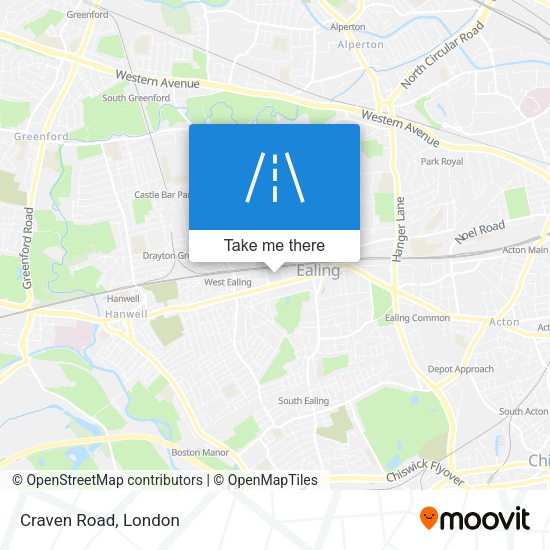 Craven Road map