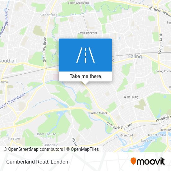 Cumberland Road map