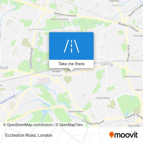 Eccleston Road map