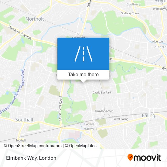 Elmbank Way map