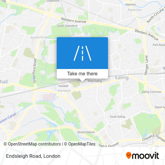 Endsleigh Road map