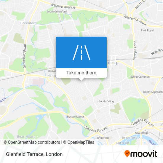 Glenfield Terrace map
