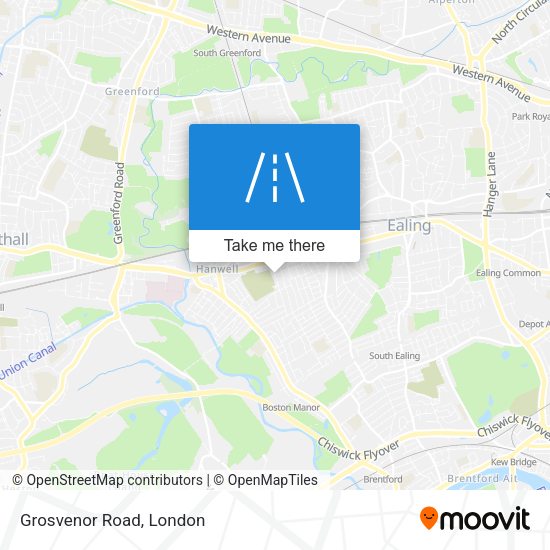 Grosvenor Road map